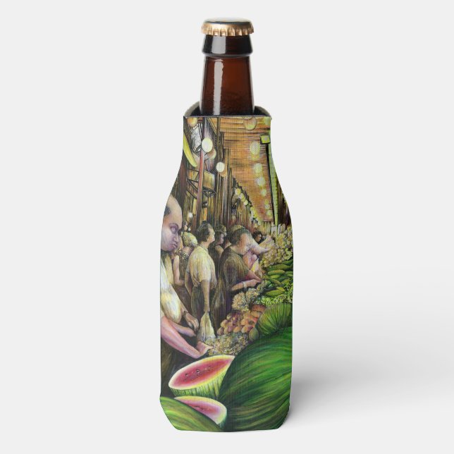 Porta-garrafa Muitos Homens, Muitos Melões, Budapeste (Frente da Garrafa)