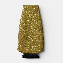 Porta-garrafa Na moda Glitter Dourado