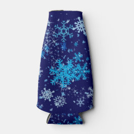 Porta-garrafa Noite de Natal em queda de neve