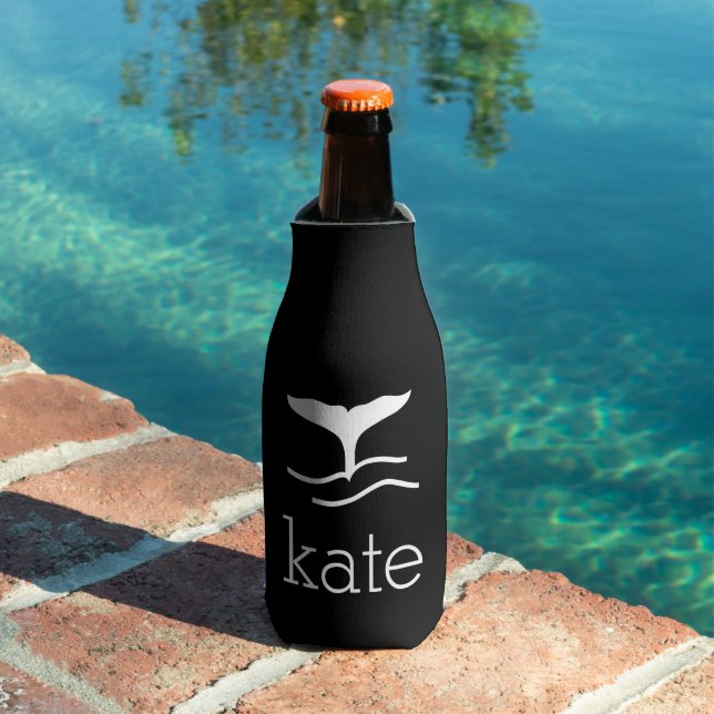 Porta-garrafa Nome com Cauda de Baleia (Piscina in situ)