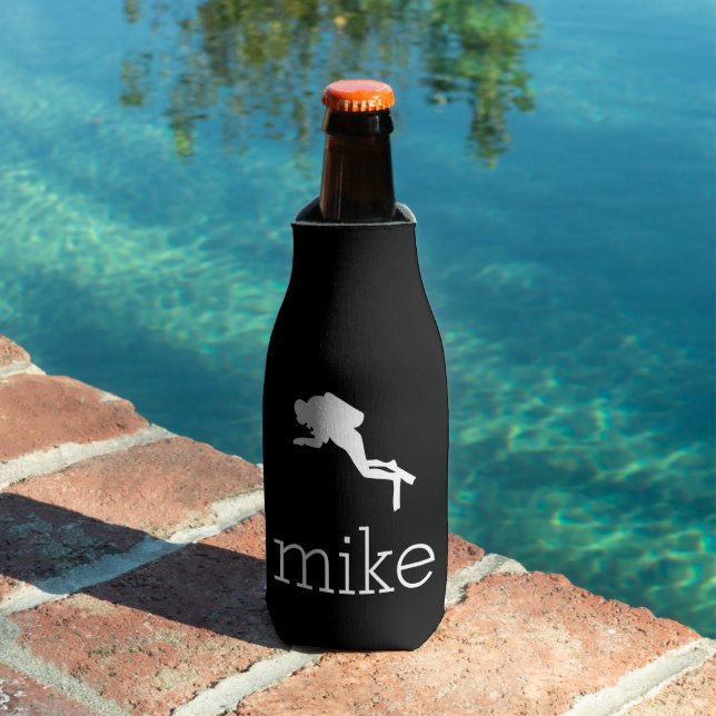 Porta-garrafa Nome com o driver Scuba (Piscina in situ)