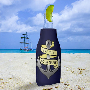 Porta-garrafa Nome do costume do mar do capitão Âncora Envio