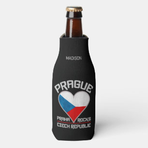 Porta-garrafa Nome e texto personalizados Praga/Praha
