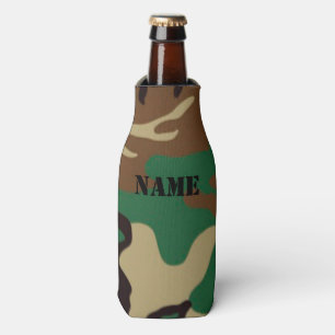 Porta-garrafa Nome/iniciais personalizados ~ da camuflagem da