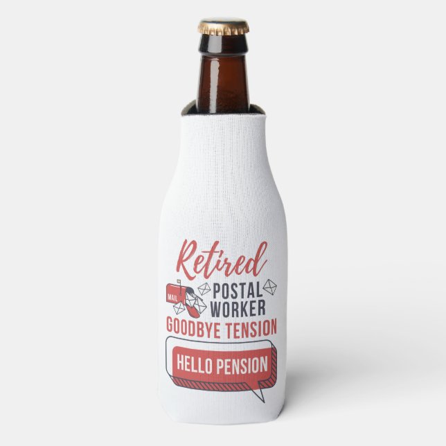 Porta-garrafa Nome Personalizado do Correio do Trabalhador Posta (Frente da Garrafa)