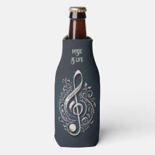 Porta-garrafa Nome Personalizado e Nota de Limpeza Musical de Te