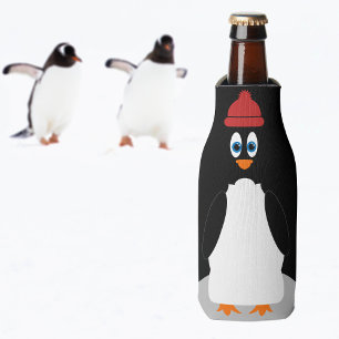 Porta-garrafa Nome personalizado Engraçadinho Pinguim Garrafa