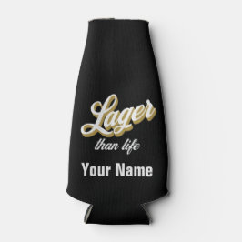 Porta-garrafa Nome Personalizado Lager que Beer Bottle Cooler