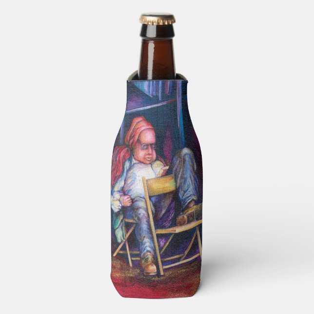 Porta-garrafa Norman prefere desenhar no Sono (Frente da Garrafa)