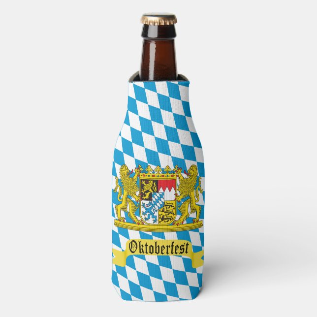 Porta-garrafa Oktoberfest Bavarian Crest (Frente da Garrafa)