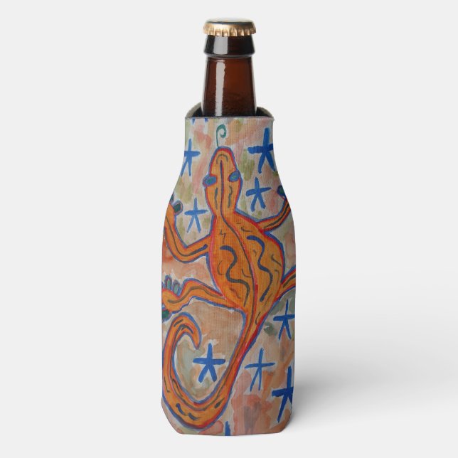 Porta-garrafa Orange Gecko (Frente da Garrafa)