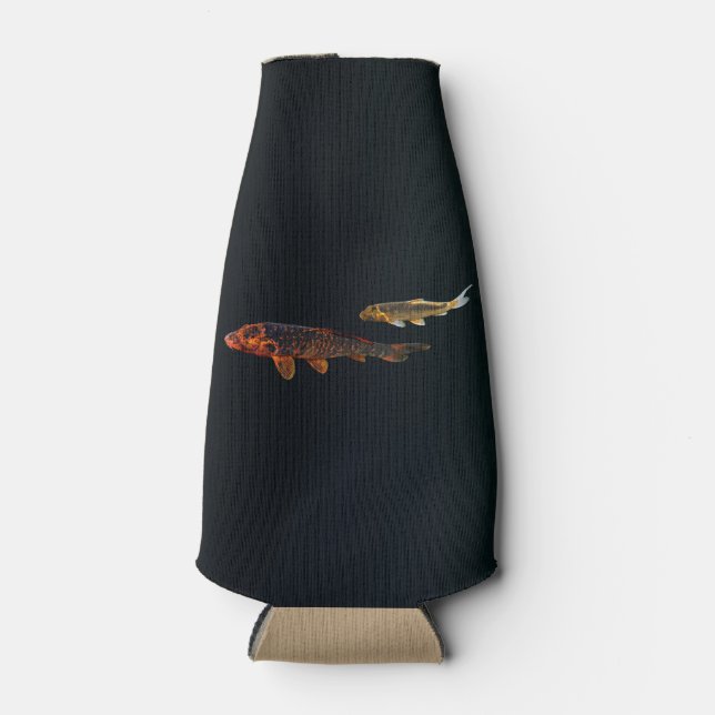 Porta-garrafa Orange Koi e Dourado Koi (Frente)