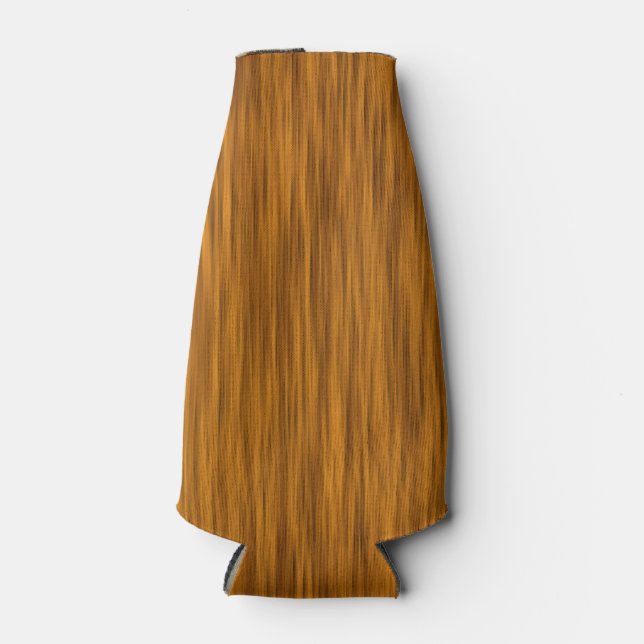 Porta-garrafa Ouro Faux Rough Wood Background (Frente)