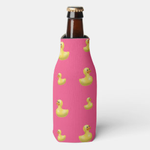 Porta-garrafa Padrão de pata de borracha rosa