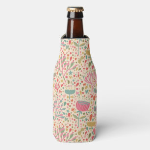 Porta-garrafa Padrão floral brilhante