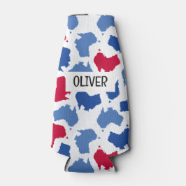 Porta-garrafa Padrão Sem Costura do Dia da Austrália