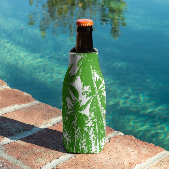 Porta-garrafa Palmeiras tropicais em Design Posterizados (Piscina in situ)