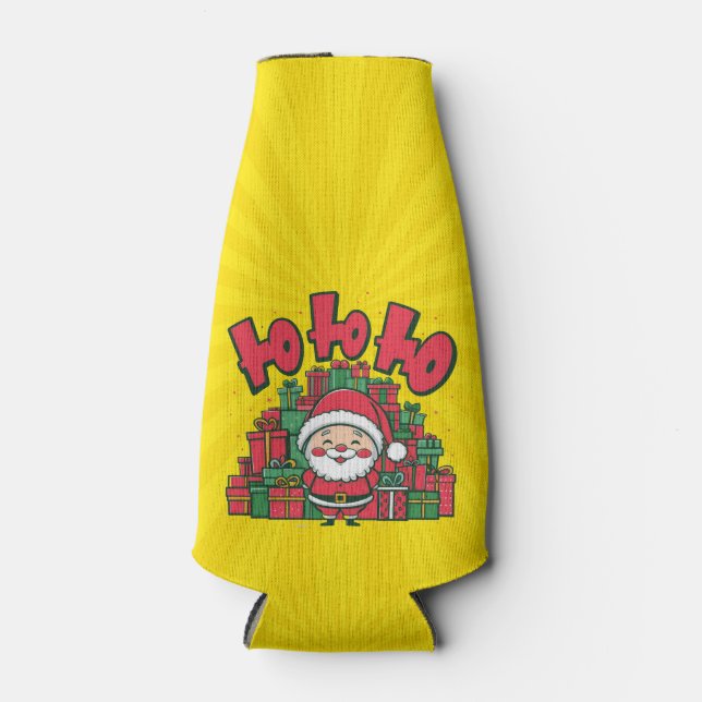 Porta-garrafa Papais noeis de Cartoon Jolly Natal-67748 (Frente)