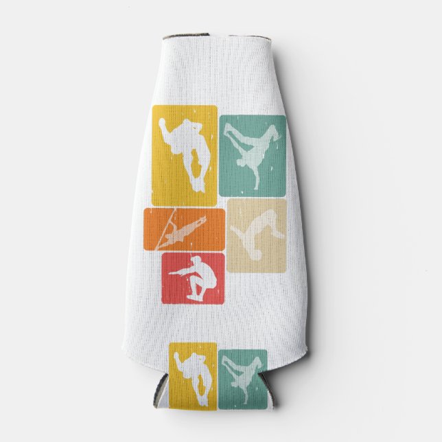 Porta-garrafa Parkour Freerunner Traceur Retro Freerunning (Frente)