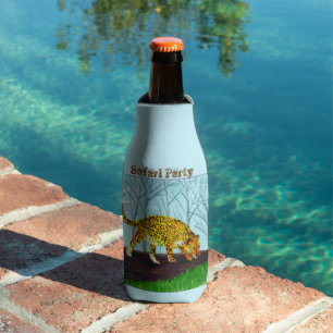 Porta-garrafa Partido Safari Animal Selvagem Personalizado