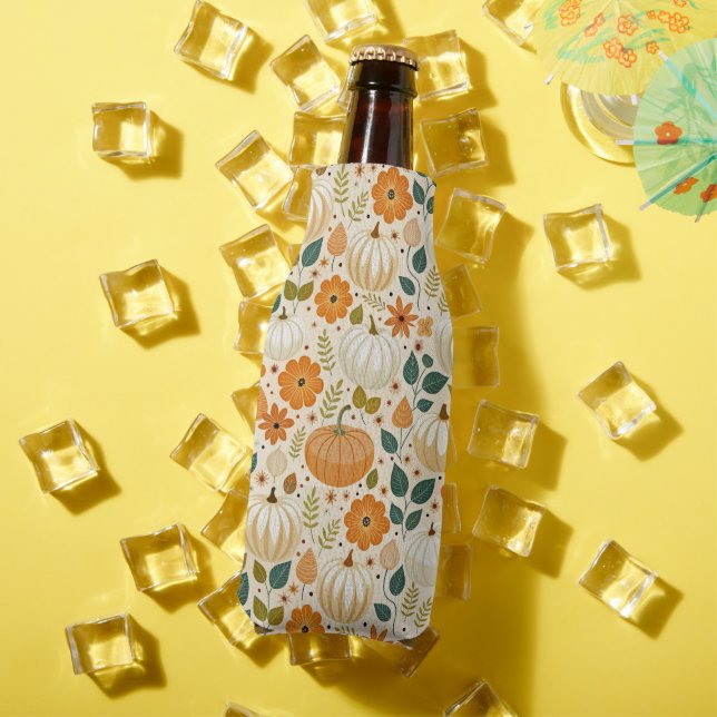 Porta-garrafa Pattern Vintage pumpkin Groovy (Verão in situ)
