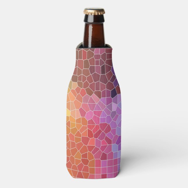 Porta-garrafa Pedaços de cor (Frente da Garrafa)