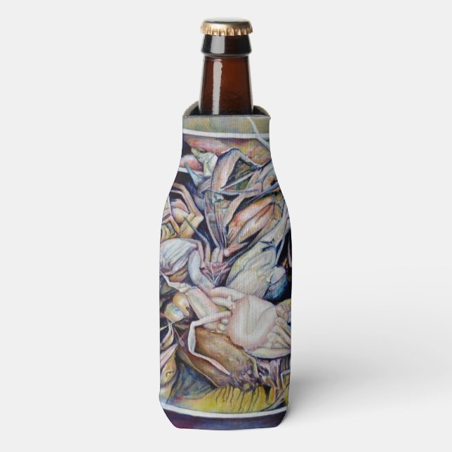 Porta-garrafa Pense fora da caixa (Frente da Garrafa)