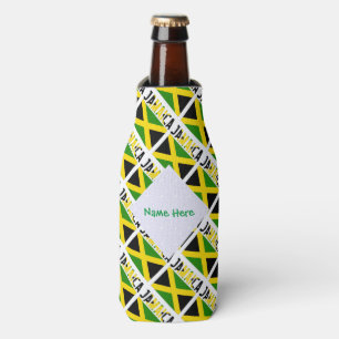 Porta-garrafa Personalização Verde Azulejado da Bandeira da Jama