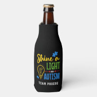 Personalizado Mostra Uma Luz no Autismo Equipe Cor