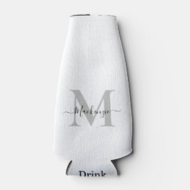 Porta-garrafa Personalizar Nome Inicial do Monograma Inferior