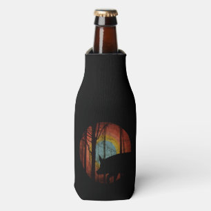 PORTA-GARRAFA PIG NA FLORESTA DE MADEIRA