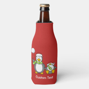 Porta-garrafa Pinguins de neve de Natal