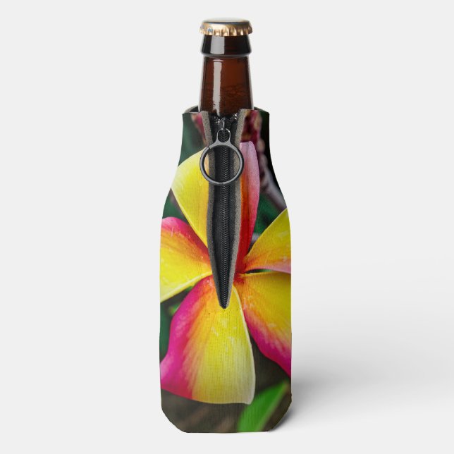 Porta-garrafa Plumeria rubra (traseira da garrafa)