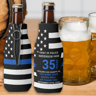 Porta-garrafa Polícia Retienta Anos De Serviço Thin Blue Line