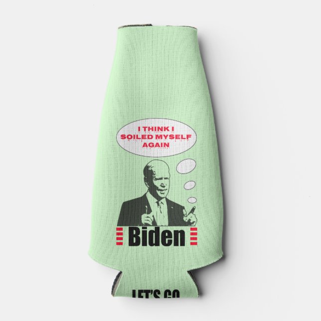 Porta-garrafa Poopy Pants Biden (Frente)