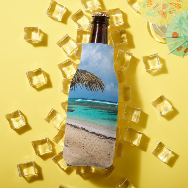 Porta-garrafa praia de Anse des Rochers (Verão in situ)