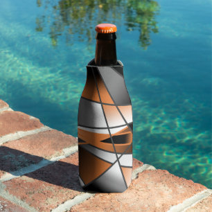 Porta-garrafa Preenchimento de Cor Gradiente Laranja Design Mecâ