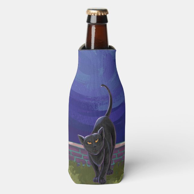 Porta-garrafa Presentes e acessórios para gatos pretos (Frente da Garrafa)