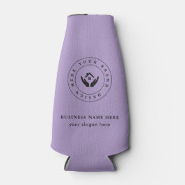 Porta-garrafa Promocional de texto e logotipo personalizado mini