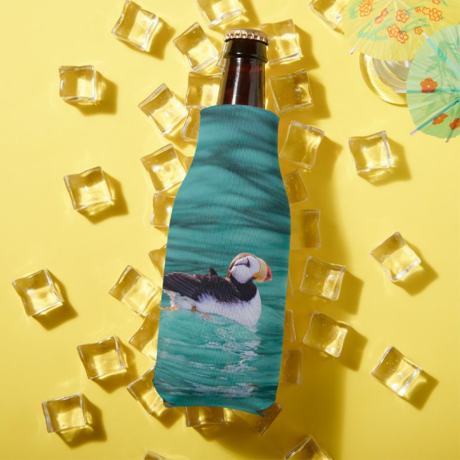 Porta-garrafa Puffin In Resurrection Bay, Alaska (Verão in situ)