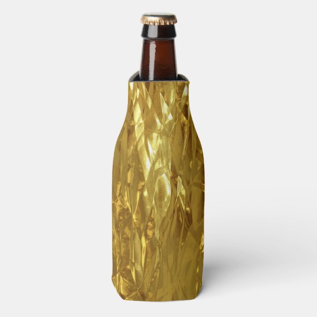 Porta-garrafa PURE GOLD FOIL Patterno + texto/foto (Frente da Garrafa)