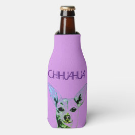 Porta-garrafa Purple Chihuahua Themed Bottle Cooler