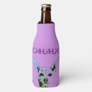 Porta-garrafa Purple Chihuahua Themed Bottle Cooler