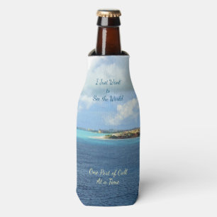 Porta-garrafa Quero ver as portas do mundo em cruzeiro