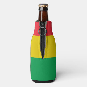 Porta-garrafa Rasta colore o teste padrão vermelho amarelo verd