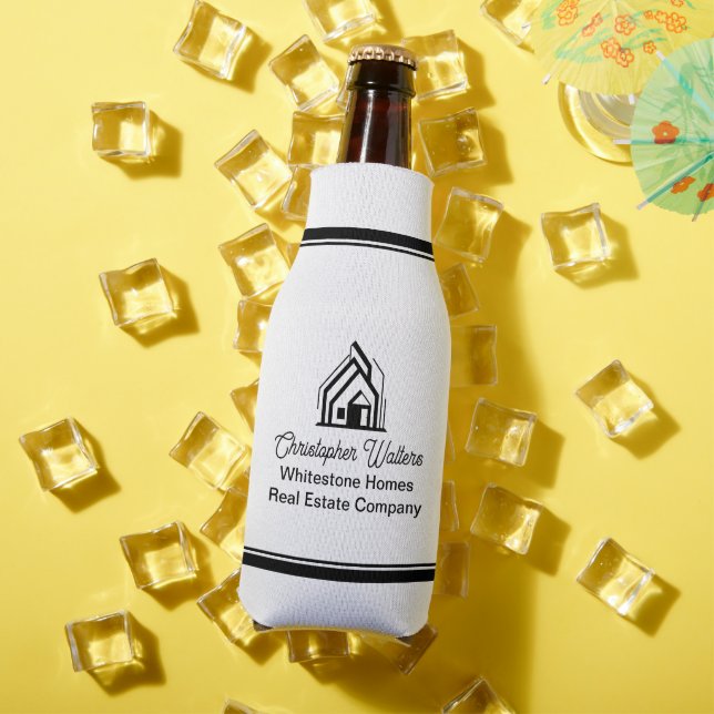 Porta-garrafa Real Estate Company Personalized Realtor Logo (Verão in situ)