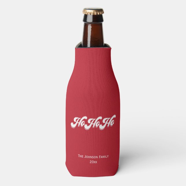 Porta-garrafa Red Christmas Ho Ho Ho Bottle Cooler (Frente da Garrafa)