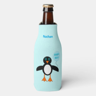 Porta-garrafa Refrigerador azul bonito da garrafa do pinguim do