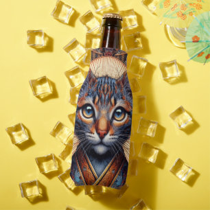Porta-garrafa Resfriador Felino Fantástico Ornamentado Real