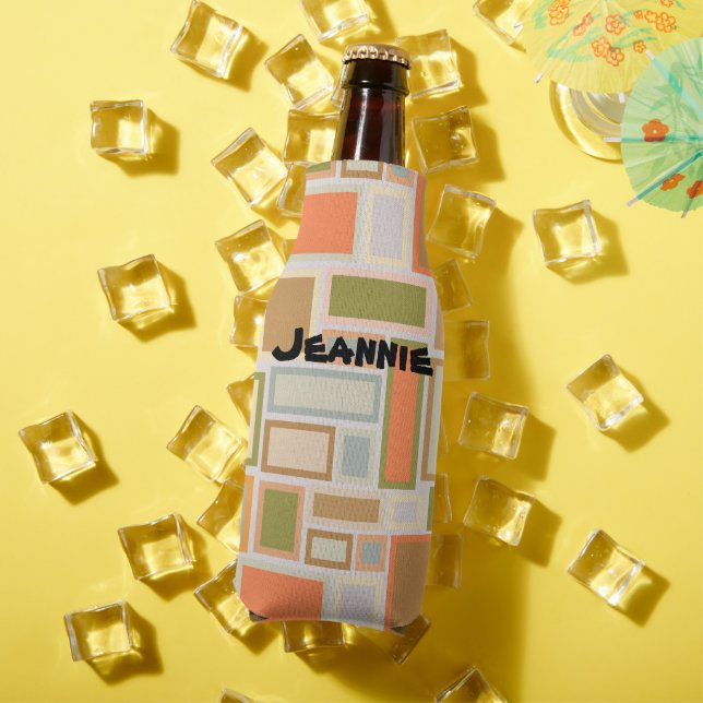 Porta-garrafa Retângulos de Boho (Verão in situ)